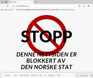 Denne nettsiden er blokkert av den norske stat